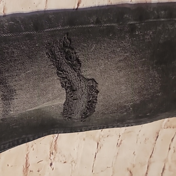 NWT free people distressed black jeans 26 - Picture 3 of 8